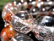 ライモナイトインクォーツ ブレスレット 褐鉄鉱 水晶