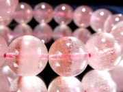 レピドクロサイト ブラックレピドクロサイト ストロベリークォーツ 苺水晶 ブレスレット