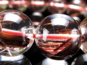レッド ブラウン ルチルクォーツ ブレスレット ルチルレイテッドクォーツ