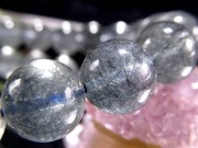 ⭐️希少ブルールチル入り⭐️ ミックスルチル　ブレスレット　高品質　透明感抜群 楽天市場】ミックスルチルクォーツ ブレスレット 11mm 18cm