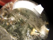 ★秘蔵放出！★【動画あり】★たっぷり水入り！★貴重！雲母＆庭園★至高1点物★最強のパワーストーン★水入り！雲母＆ガーデン【庭園】丸玉置物★天然木製台座付き★直径約44mm★約122.9g★【ブラジル産】