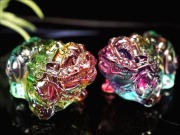 クリスタルガラス 置物 レインボー 貔貅 ヒキュウ