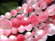 ロードナイト 薔薇輝石 ロードナイトシリカ ビーズ連 連材