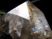 水入り水晶 エレスチャル 原石 置物 エンハイドクォーツ