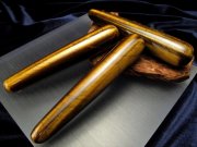 ★天然石マッサージ棒★ツーソン展示会商品★老廃物の除去に★激安！1本1980円★タイガーアイ【虎眼石】マッサージワンド★長さ約100-110mm★太さ約10-20mm★【南アフリカ産】