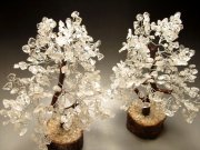 ◆浄化！風水やインテリアに◆天然ヒマラヤ水晶＆天然木使用！◆アメリカ・ツーソン展示会商品◆1個 1800円◆天然ヒマラヤ水晶さざれツリー◆高さ約20-24cm◆TC◆