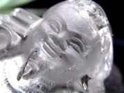 水晶 クォーツ 縁起物 置物 大黒天