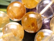 黄水晶 イエロークリスタル イエローガーデン イエローファントム ビーズ連 連材