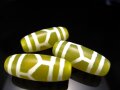 ◆激安限定入荷◆お買い得！◆明るいビタミンカラー◆至純風化天珠◆亀甲長寿天珠(きっこうちょうじゅてんじゅ)◆縦サイズ：約30mm◆