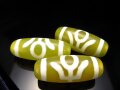 ◆激安限定入荷◆お買い得！◆明るいビタミンカラー◆至純風化天珠◆大人天珠(だいじんてんじゅ)◆縦サイズ：約30mm◆