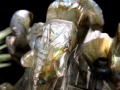 ラブラドライト ガネーシャ 彫り 置物