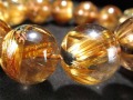 アンティークゴールドルチルクォーツ タイガールチルクォーツ ブレスレット ブラジル産