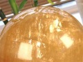 ゴールデンカルサイト ハニーゴールド 丸玉 置物 メキシコ産