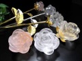 クリスタル 薔薇 ギフト インテリア クリスタルローズ ブラジル産
