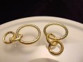 ◆高品質Silver925パーツ◆使い方様々！手作りアクセサリーのアクセントに！◆3連リングコンポーネント◆リング穴内径約14mm 6mm 6mm◆18金ゴールド仕様◆CMP099◆