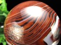 サードオニキス 赤縞瑪瑙 丸玉 置物 スフィア