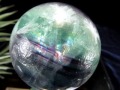 エンジェルフェザーインフローライト スフィア 石花蛍石 丸玉 置物 フローライト