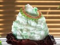 翡翠　ヒスイ　置物　山水　さんすい