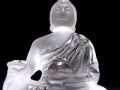 水晶 クォーツ クリスタル 薬師如来 彫刻 置物