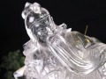 関羽 水晶 彫刻置物 三国志 風水