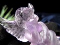 ラベンダーアメジスト エンジェル 天使 彫刻 置物