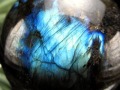 ラブラドライト 丸玉 スフィア シラー効果 置物 マダガスカル産