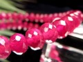 ルビー ブレスレット ボタンカット 紅玉 ミャンマー産