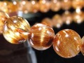 アンティークゴールドルチルクォーツ タイガールチルクォーツ ブレスレット ブラジル産