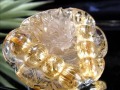 ゴールドルチルクォーツ タンブル 金針水晶 カボション ルチレイテッドクォーツ