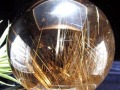 ゴールドルチルクォーツ 丸玉 スフィア 金針水晶 ルチル
