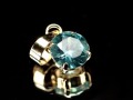 ジルコン 18K ブルージルコン ペンダントトップ 18金 コロンビア産