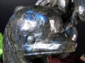 ラブラドライト イルカ 縁起物 彫刻置物 インテリア