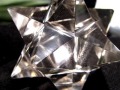 天然水晶 アステロイド 彫り 置物
