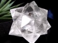 天然水晶 アステロイド 彫り 置物