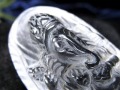天然水晶 ガネーシャ 彫り 置物