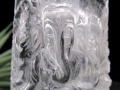 天然水晶 ガネーシャ 彫り 置物