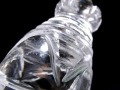 天然水晶 ストゥーパ 仏塔 彫り 置物
