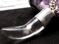ガネーシュヒマール 水晶 ペンダントトップ ファング 牙 ネックレス