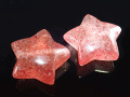【1粒売り】★数量限定入荷★珍しい形状のビーズ石★ブレスレットやアクセサリーのポイントとして★ピンクエピドート・シスト【マンガノエピドートシスト】スター型　ビーズ石★最大幅約13-14.5mm★【タンザニア産】