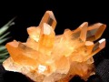 タンジェリンクォーツ 蜜柑水晶 原石 クラスター パワーストーン