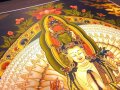【一点物】曼荼羅（マンダラ）タンカ 千手千眼観音｜チベット仏教 仏教美術 手書き精密画｜木綿台紙 約53×68cm