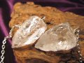 ◆ナチュラル感抜群！◆ロッククリスタル◆透明！◆ヒマラヤ水晶 ラフカットペンデュラム◆縦約25-30mm◆【インド・ヒマラヤ山脈産】