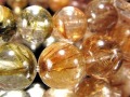 ルチルクォーツ ブレスレット MIXルチル 金紅石入り水晶 ルチレイテッドクォーツ
