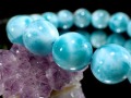 ラリマー ブレスレット ブルーペクトライト ドミニカ共和国 Larimar