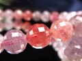 ブレスレット 多面カット デザイン 天然石 シンプル