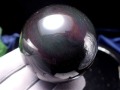 オブシディアン 丸玉 シラー 黒曜石 置物 天然石