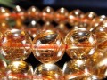 オレンジルチルクォーツ ブレスレット レッドルチルクォーツ ルチルレイデッドクォーツ 金運