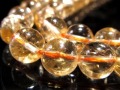 シトリン 黄水晶 ビーズ連 連材