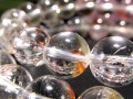ライモナイトインクォーツ ブレスレット 褐鉄鉱 水晶 貫入