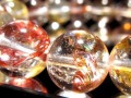 ライモナイトインクォーツ シンフォニックオーロラクォーツ 褐鉄鉱入り水晶 ブレスレット